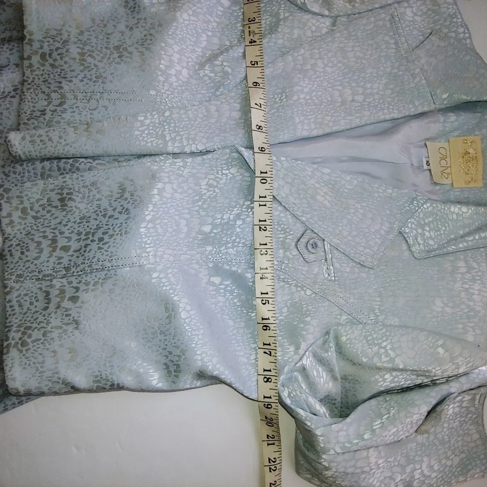 Vintage Alberto Makali Skirt Set Metallic Animal Print Jacket 10 Skirt 6